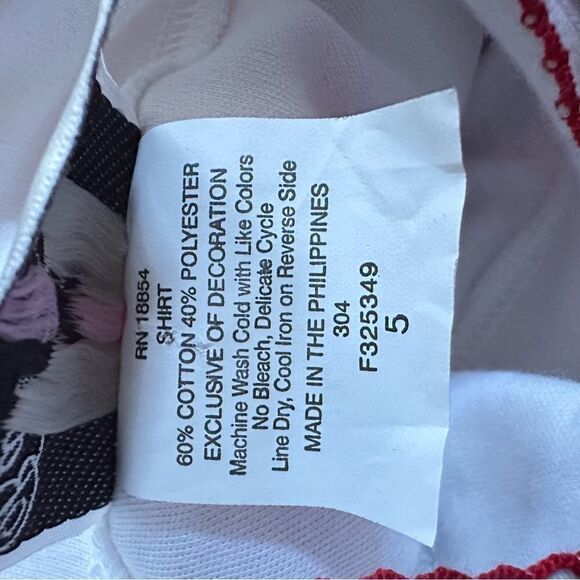 Rare Edition Girl 5 Red Corduroy Jumper Dress Gingham Bow Scotty Dog Appliqué - Picture 10 of 11